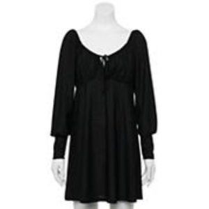 Juniors' Lily Rose Long Sleeve Knit Skater Dress